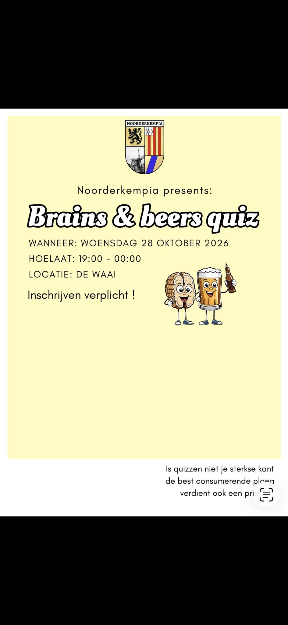 Brains & beers quiz