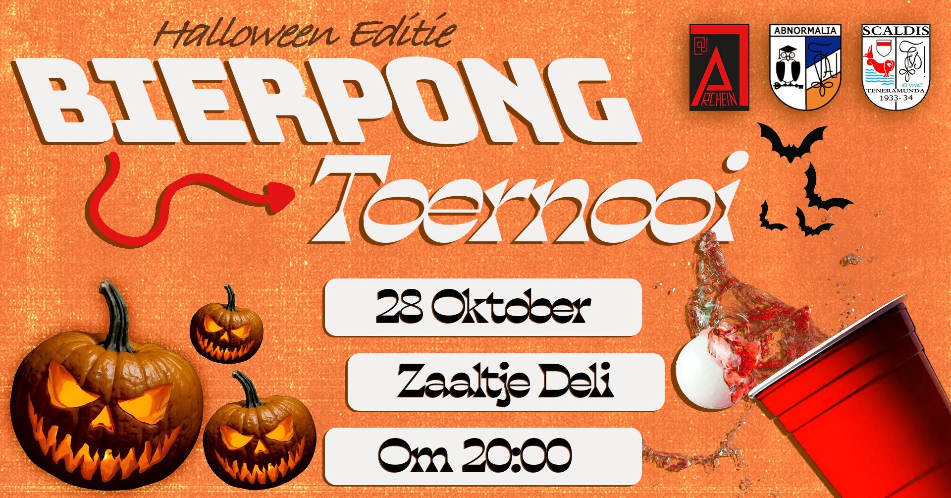 🎃 Halloween Bierpongtoernooi, Scaldis × Abnormalia × Archein 💀