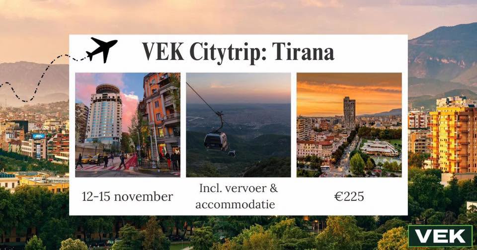 VEK Citytrip: Tirana