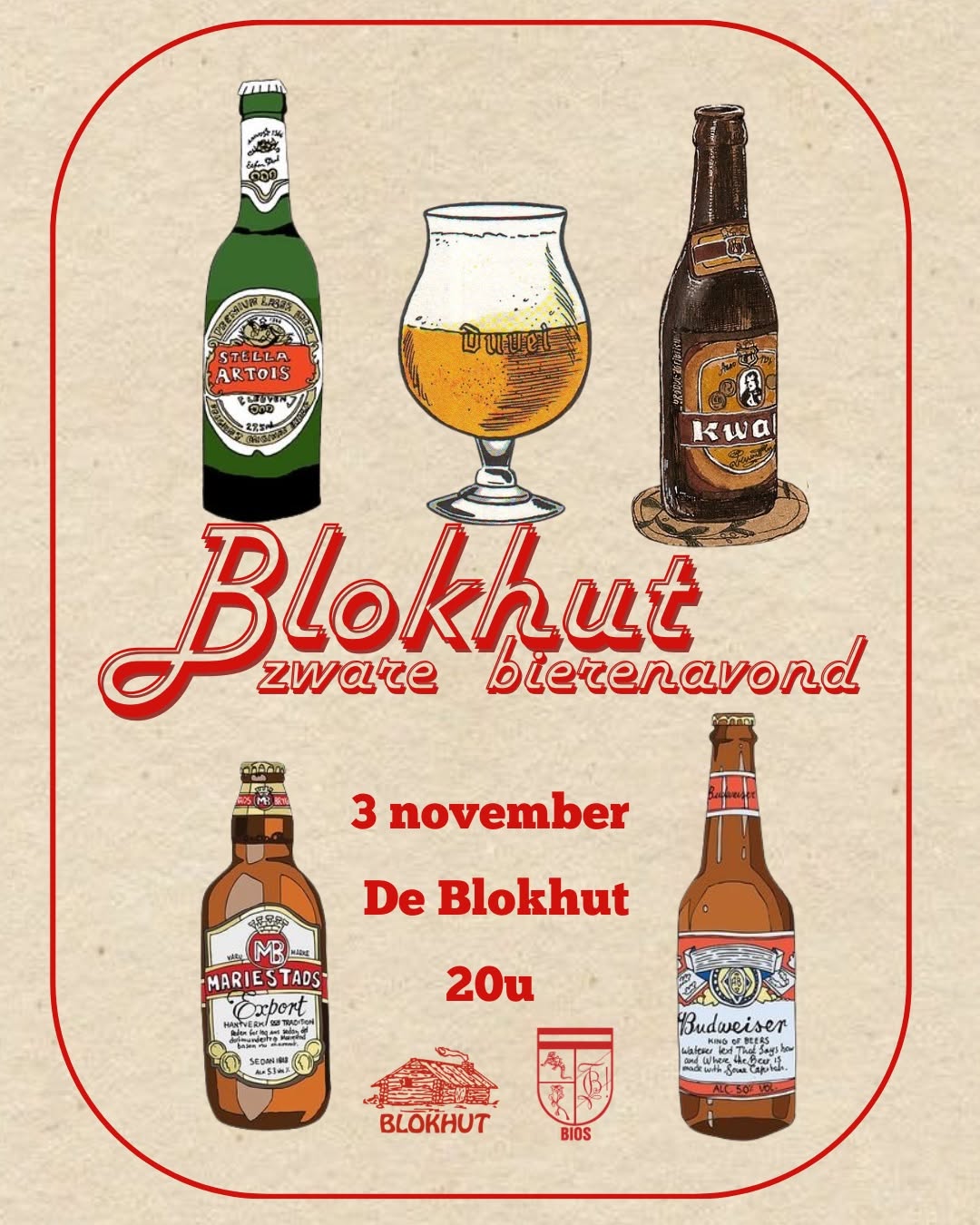 Blokhut Zware bierenavond