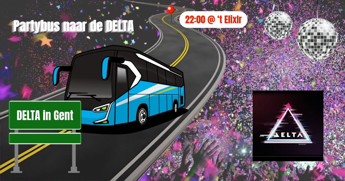 Partybus naar de DELTA (Gent)