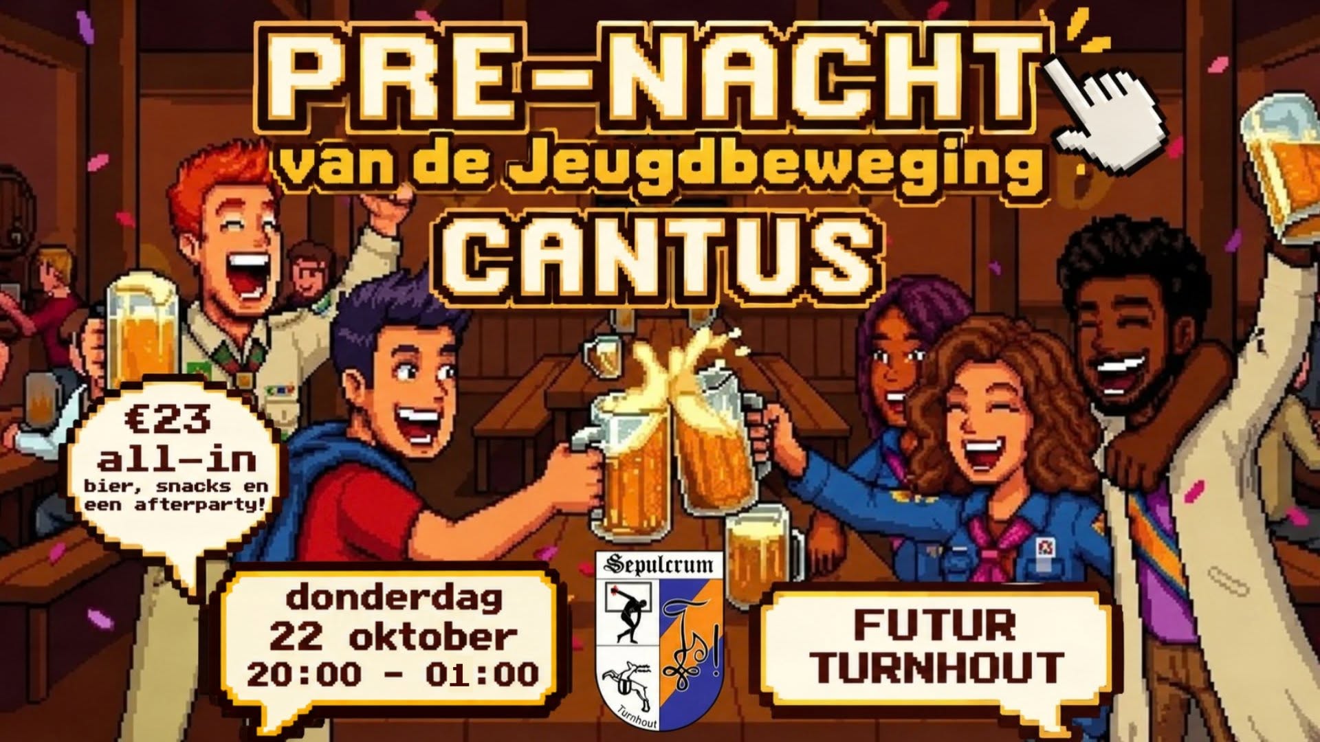 PRE-NACHT van de Jeugdbeweging (Cantus + Afterparty!)